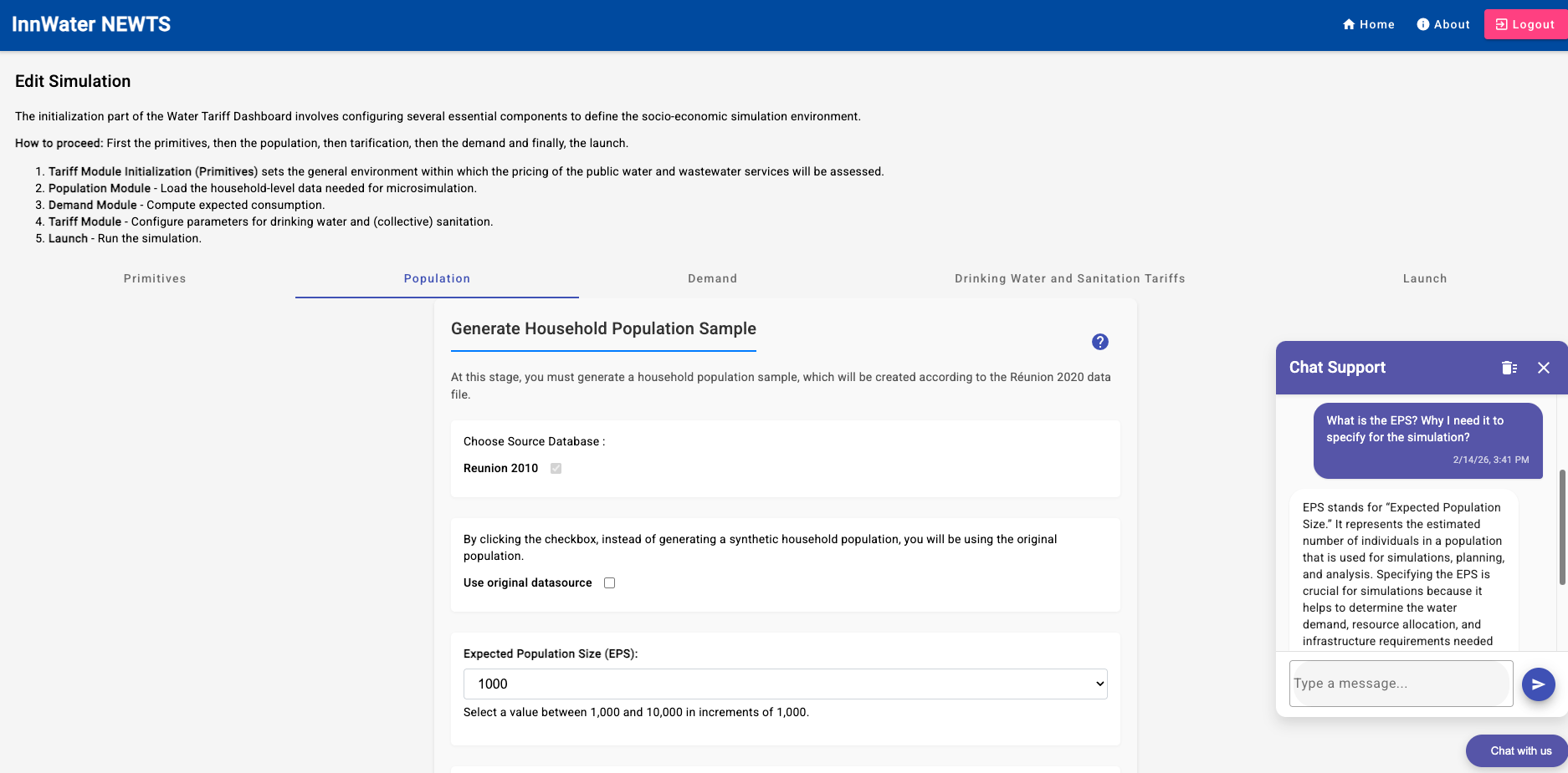 InnWater – Water Tariff Dashboard